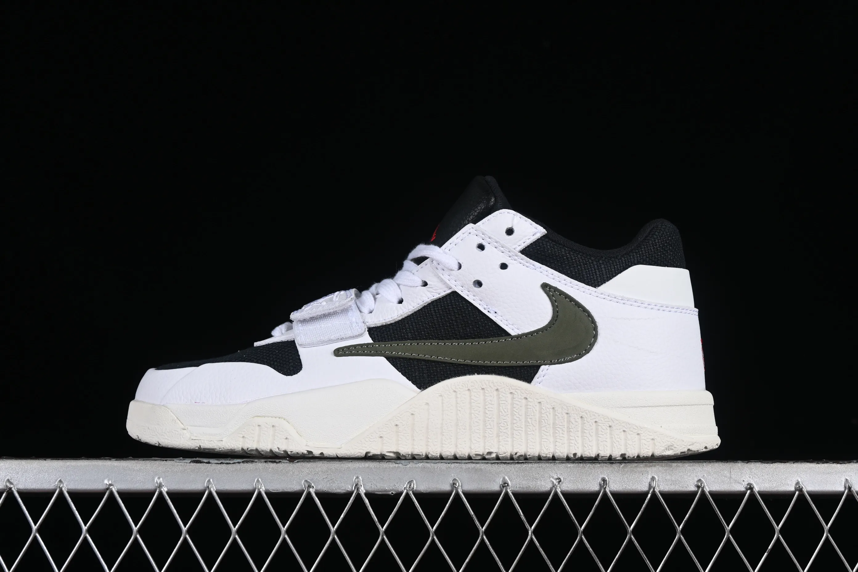 All categories Air Jordan Jordan series basketball shoes Air Jordan 1 Low F version Travis Scott x Jordan Cut The Check AJ1 Joe 1 hook and loop fashion basketball shoes FZ8117-100